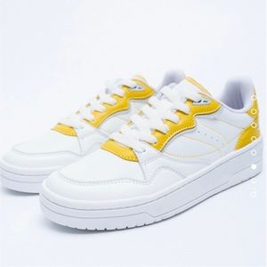 Zara yellow sneakers